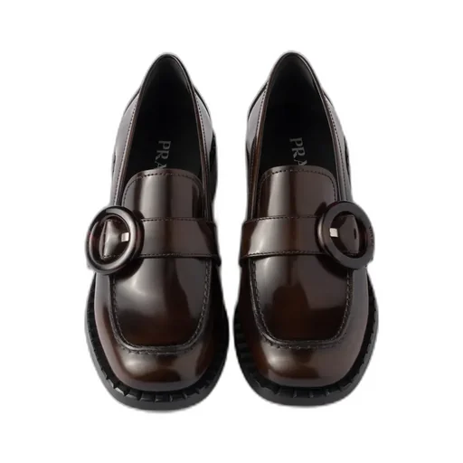 Brushed Leather Loafers