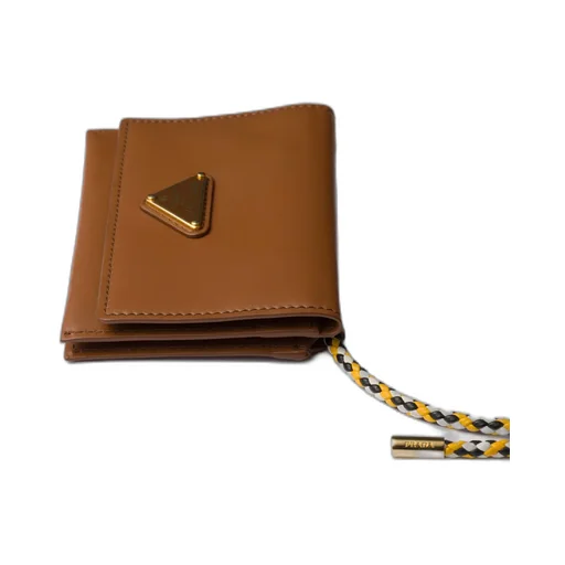 Card Holder With Leather Shoulder Strap