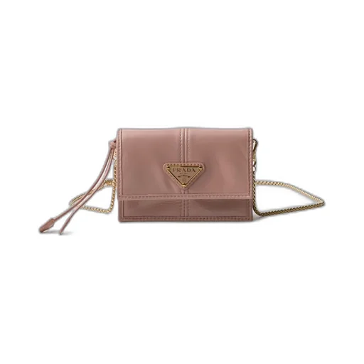 Leather Card Holder With Shoulder Strap