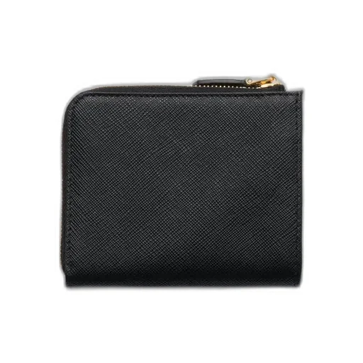 Small Saffiano Leather Zipper Wallet