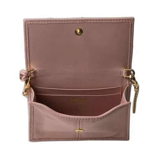 Leather Card Holder With Shoulder Strap