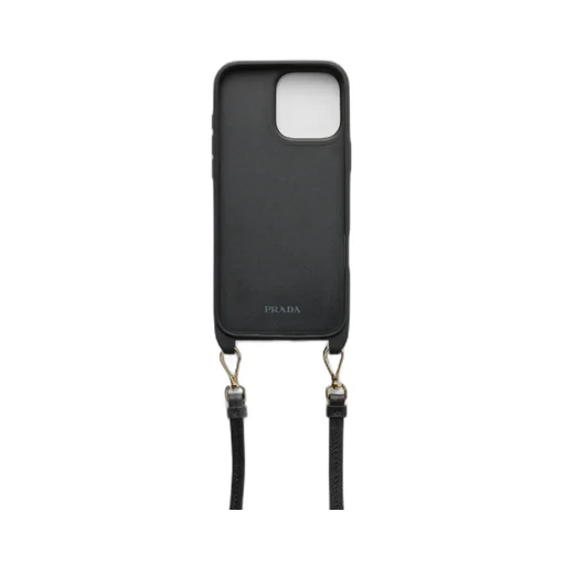 Saffiano Leather Case For Iphone 16 Pro Max With Shoulder Strap