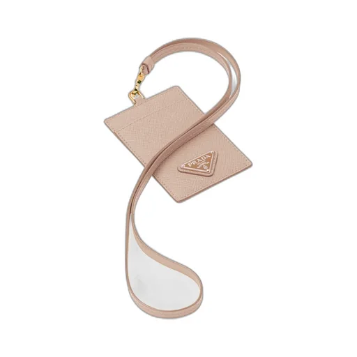 Saffiano Leather Badge Holder