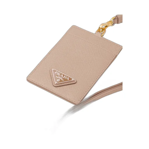 Saffiano Leather Badge Holder