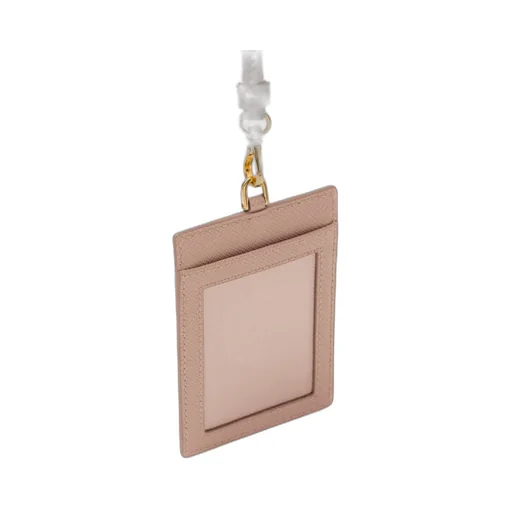 Saffiano Leather Badge Holder