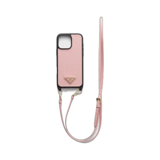 Saffiano Leather Case For Iphone 16 Pro Max With Shoulder Strap