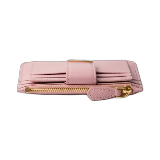 Saffiano And Smooth Leather Card Holder
