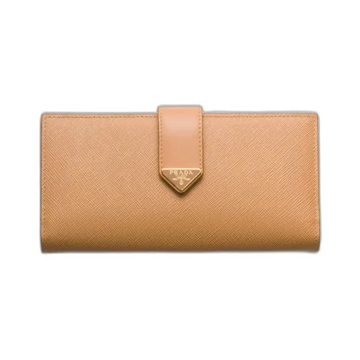 Large Saffiano And Smooth Leather Wallet