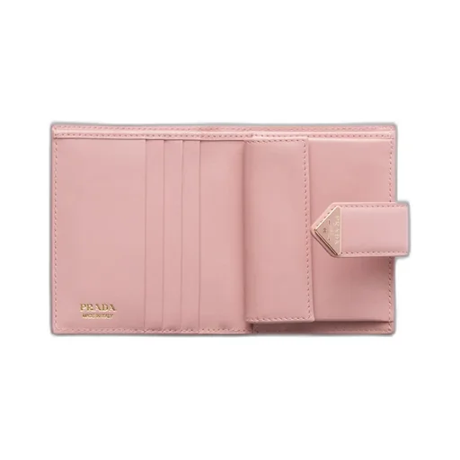 Small Saffiano And Smooth Leather Wallet