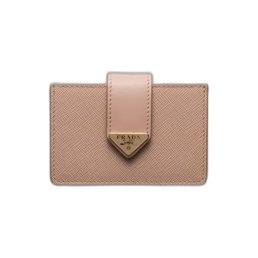 Saffiano And Smooth Leather Card Holder
