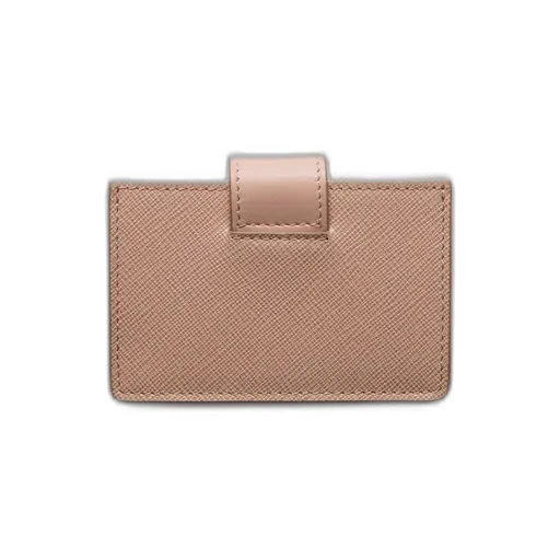 Saffiano And Smooth Leather Card Holder