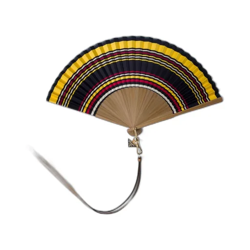 Fan With Leather Strap
