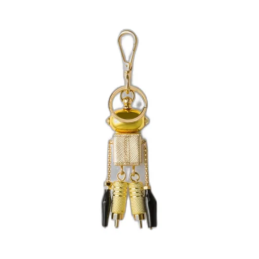 Robot Saffiano Leather Bag Charm