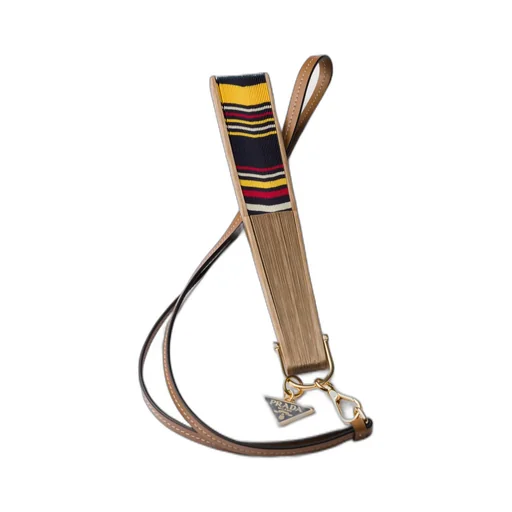 Fan With Leather Strap