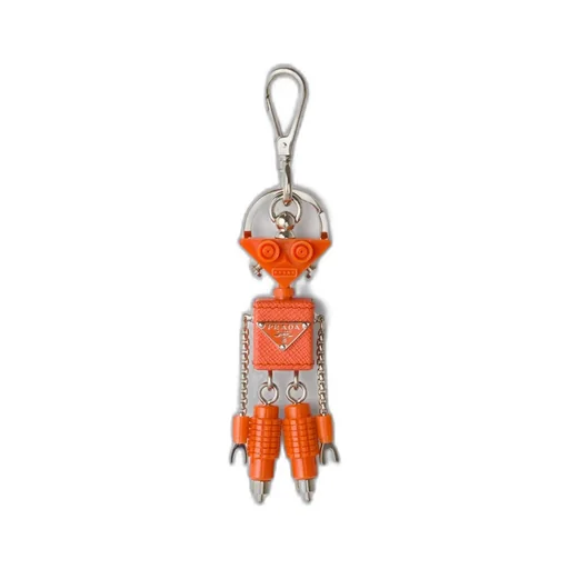 Robot Saffiano Leather Bag Charm