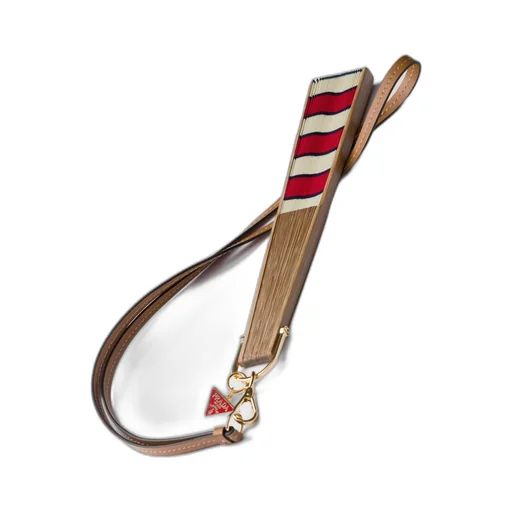 Fan With Leather Strap