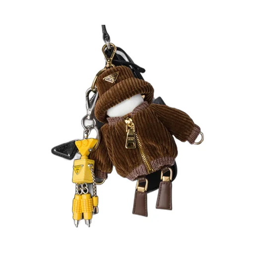 Robot Saffiano Leather Bag Charm