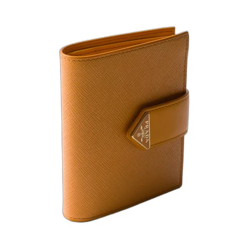 Small Saffiano And Smooth Leather Wallet