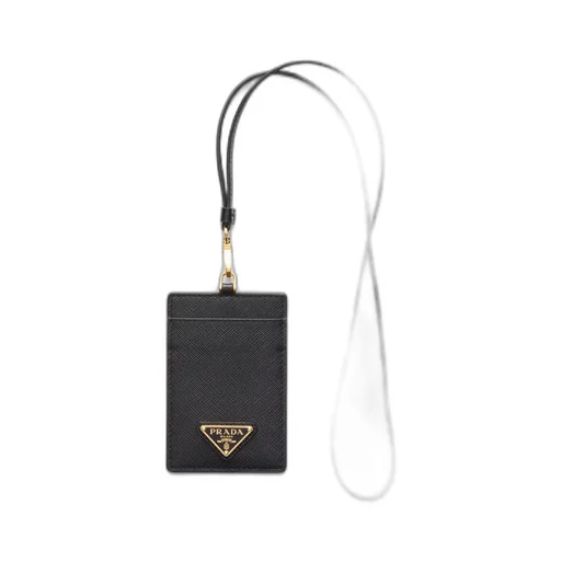 Saffiano Leather Badge Holder