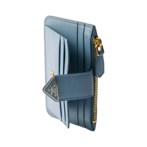 Saffiano And Smooth Leather Card Holder