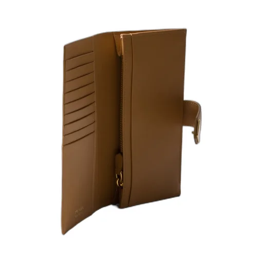 Large Saffiano And Smooth Leather Wallet