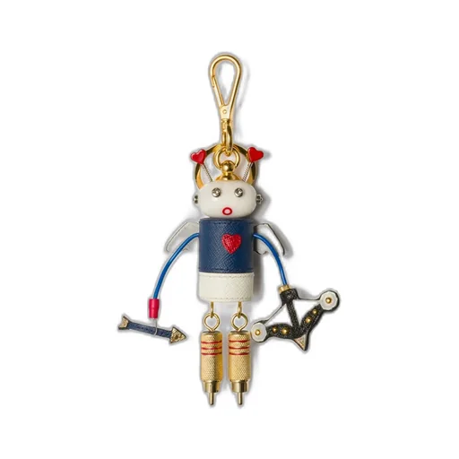 Cupido Saffiano Leather Keychain Trick