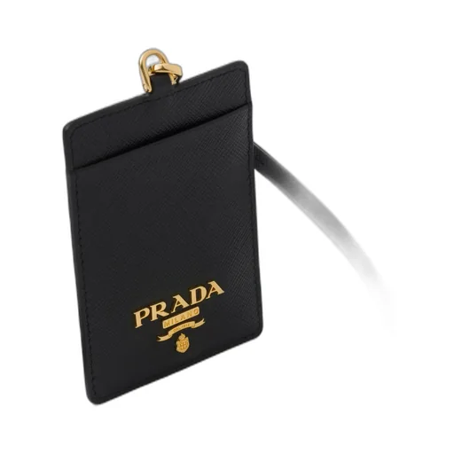 Saffiano Leather Badge Holder