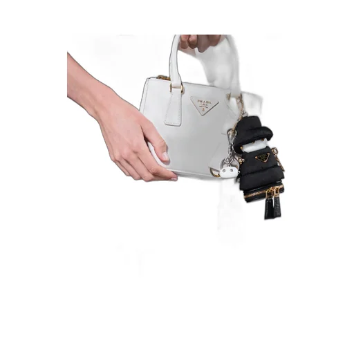 Robot Saffiano Leather Bag Charm