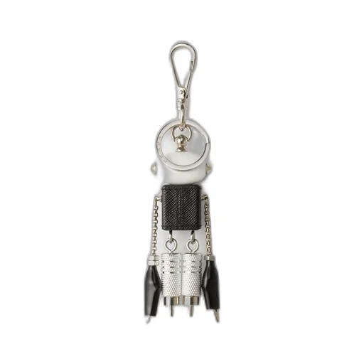 Robot Saffiano Leather Bag Charm