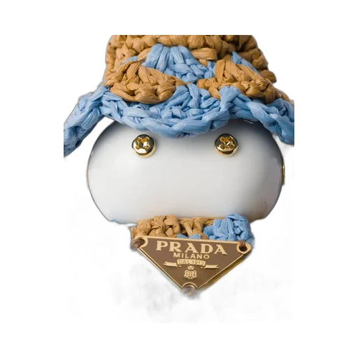 Soft Robot Crochet Bag Pendant