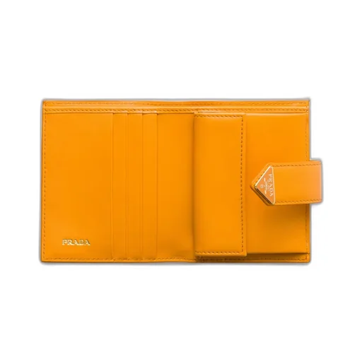 Small Saffiano And Smooth Leather Wallet