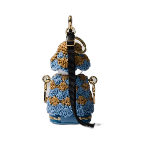 Soft Robot Crochet Bag Pendant