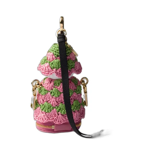 Soft Robot Crochet Bag Pendant