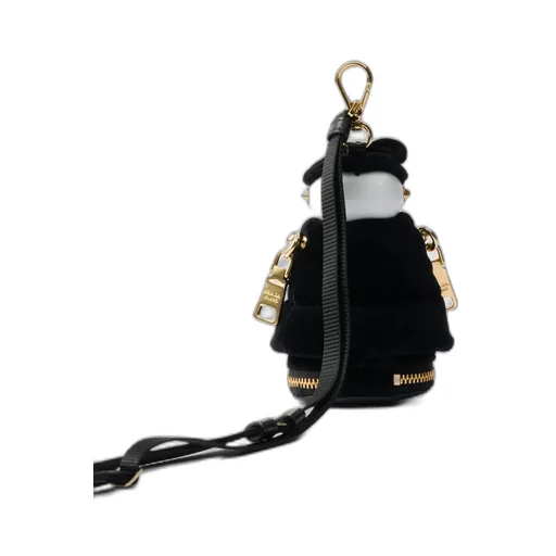 Soft Robot Velvet Bag Charm With Shoulder Strap