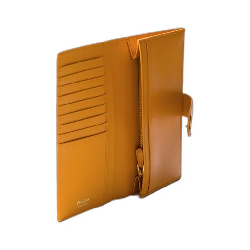Large Saffiano And Smooth Leather Wallet
