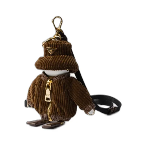 Soft Robot Corduroy Bag Charm