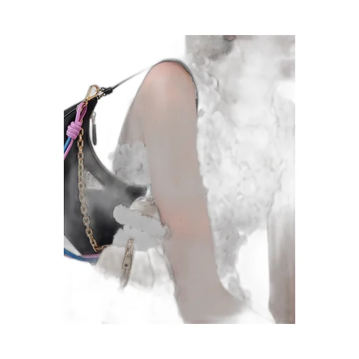 Soft Robot Shearling Bag Charm