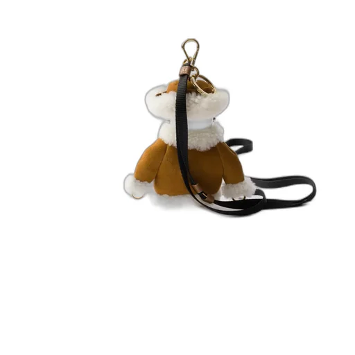 Soft Robot Shearling Bag Charm