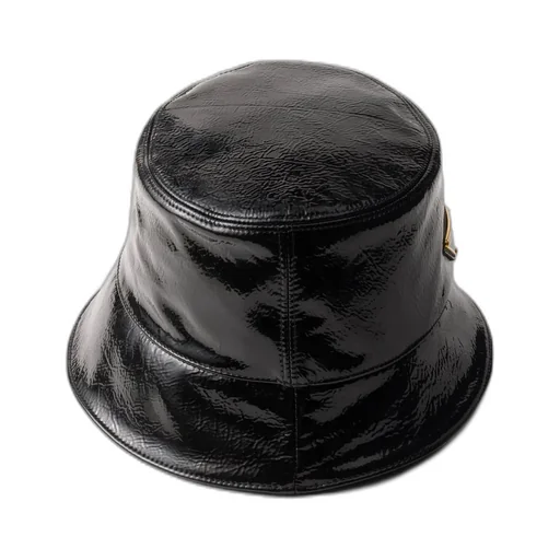 Naplak Patent Leather Bucket Hat