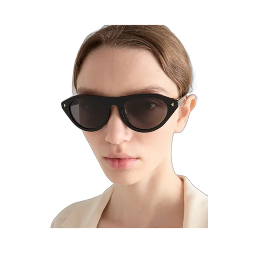 Prada Sunglasses With The Iconic Metal Plaque