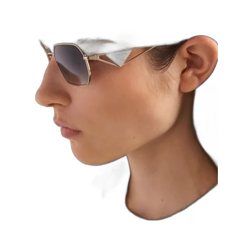 Sunglasses With Prada Triangle Logo