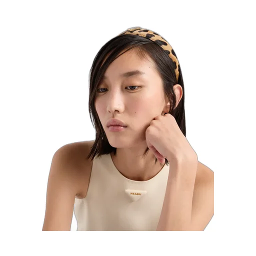 Printed Leather Headband