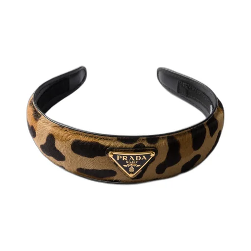 Printed Leather Headband