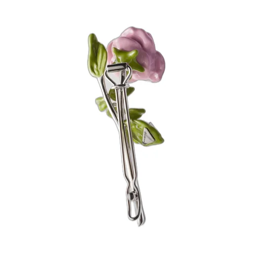 Enamelled Metal Hair Clip