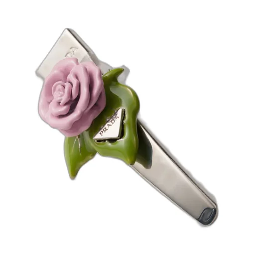 Enamelled Metal Hair Clip