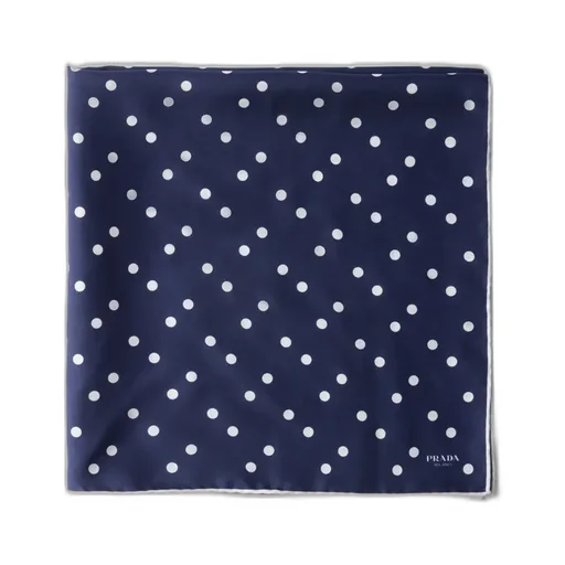 Printed Silk Twill Scarf 65X65