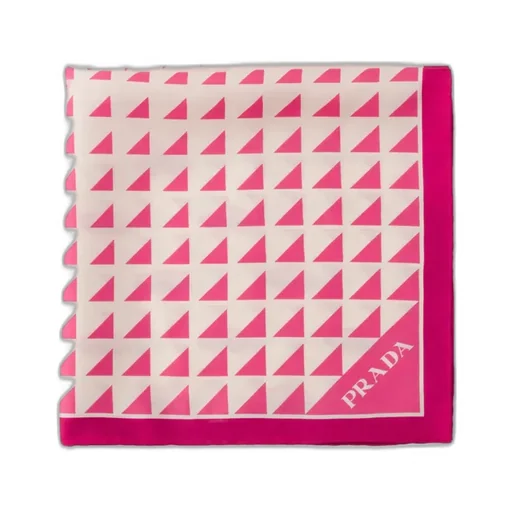 Printed Silk Twill Scarf 55X55