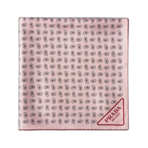 Printed Silk Twill Scarf 55X55