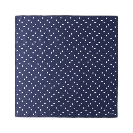 Printed Silk Twill Scarf 65X65