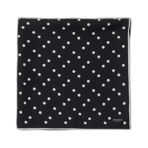 Printed Silk Twill Scarf 65X65